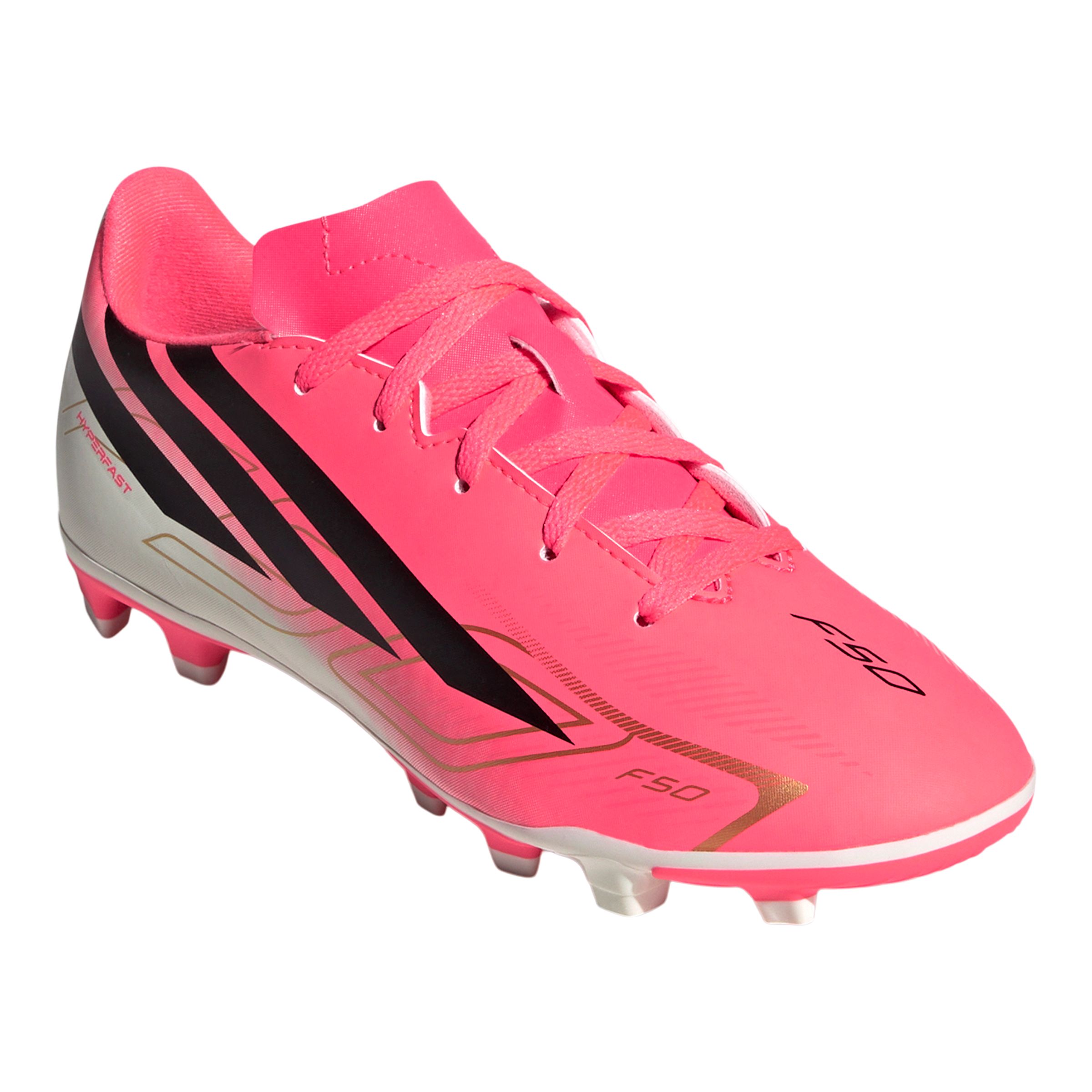 adidas Kids' F50 Hyperfast Club Firm Ground Soccer Cleats