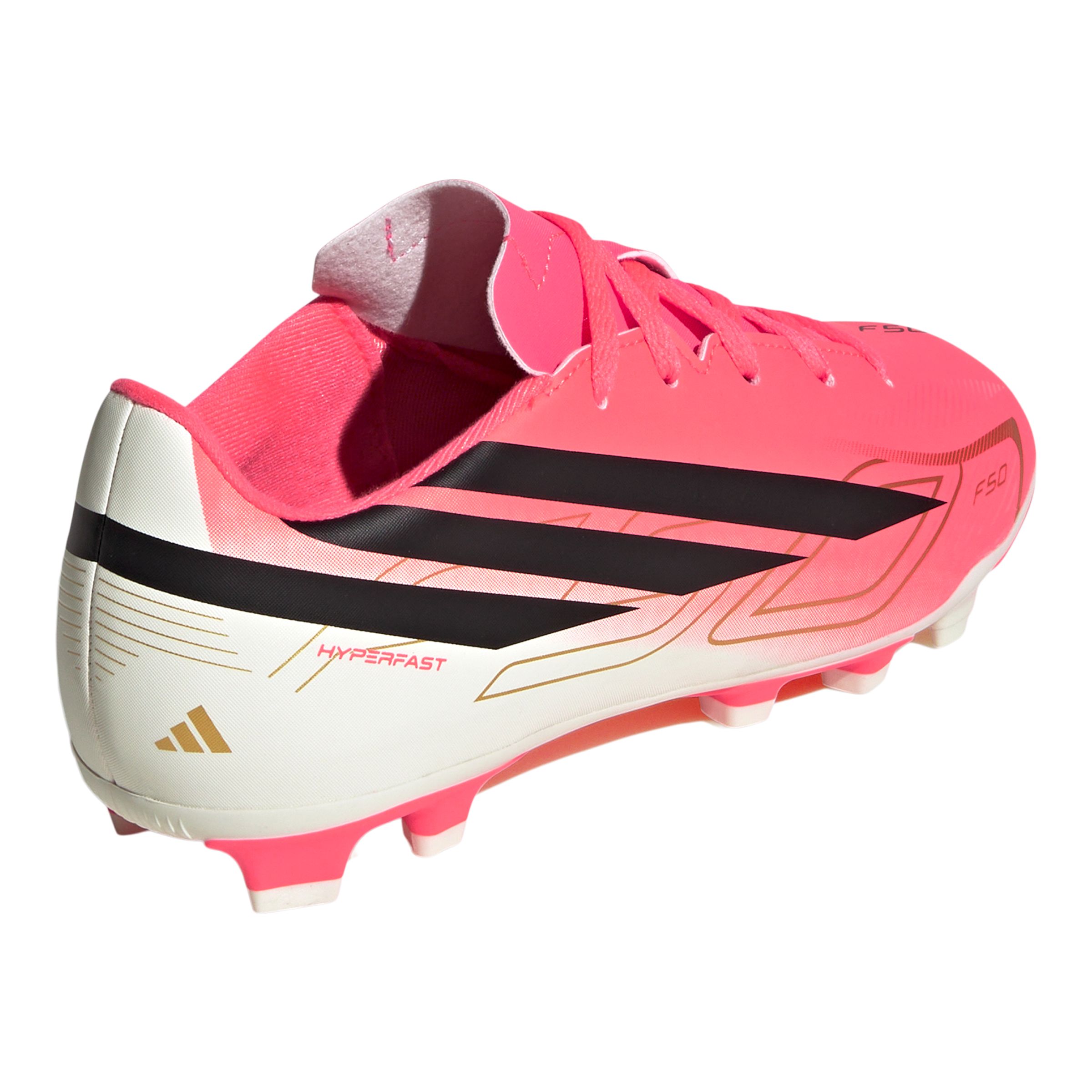 adidas Kids' F50 Hyperfast Club Firm Ground Soccer Cleats