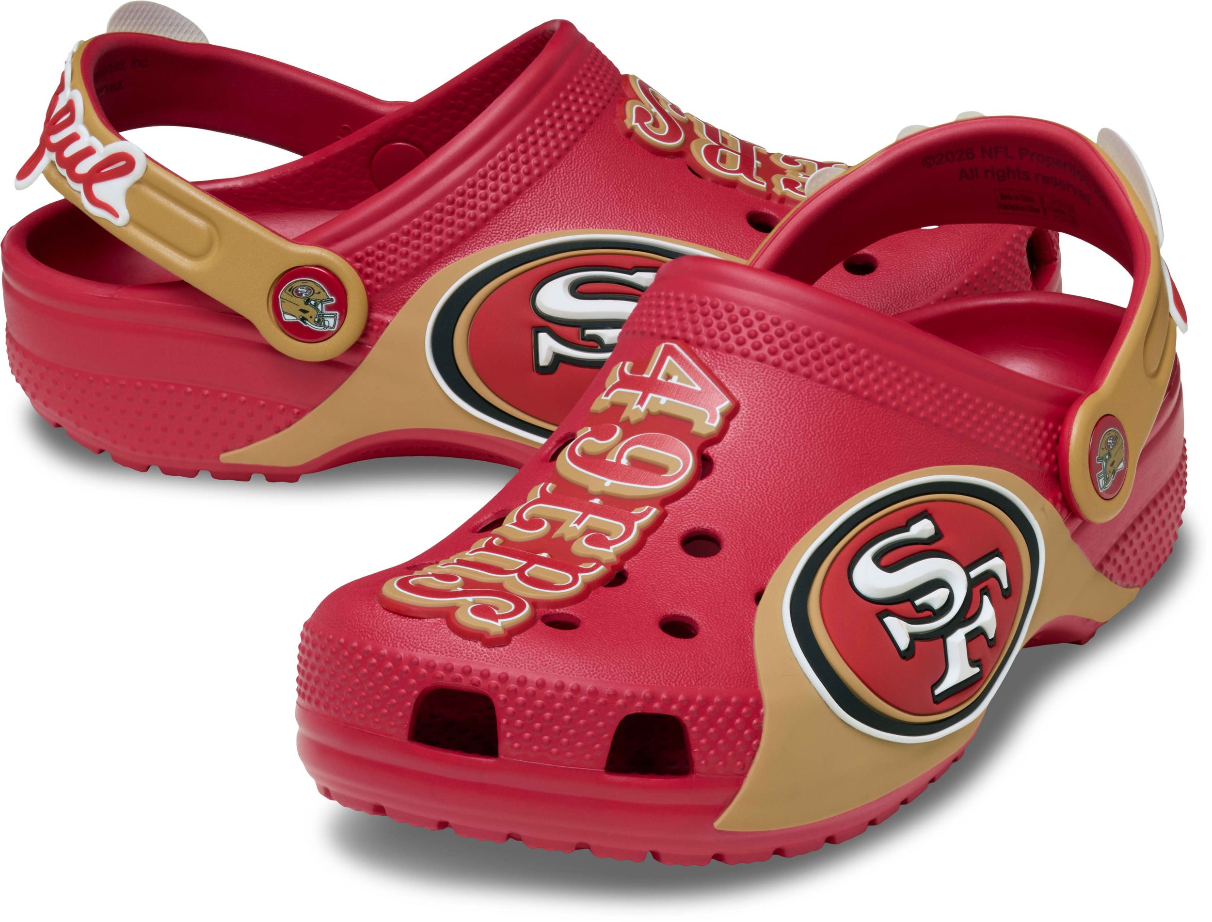 Crocs Kids' Grade/Pre-School NFL 49ers Clogs