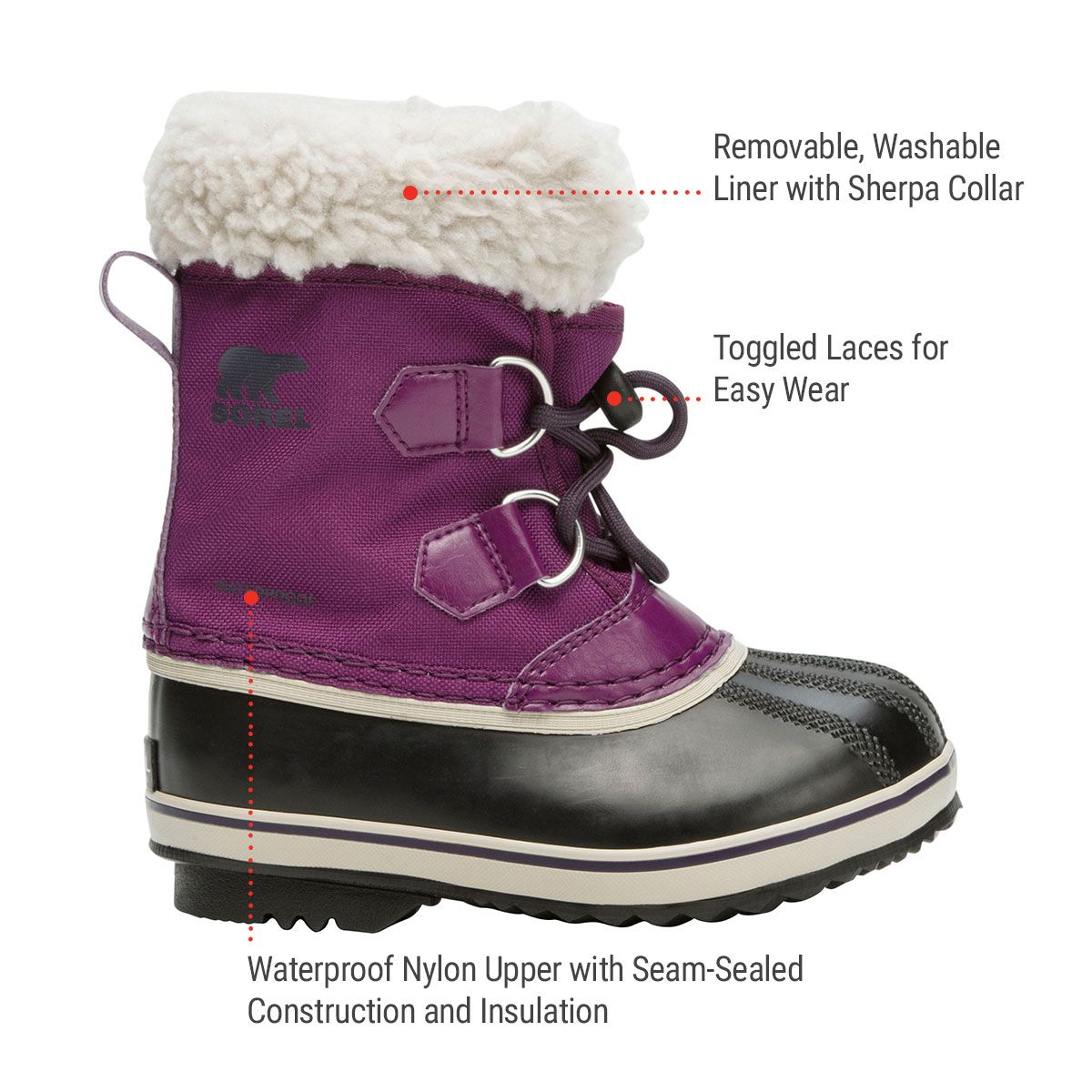 Sorel Kids' Pre-School/Grade School Yoot Pac Winter Boots
