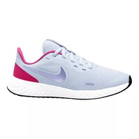 Nike Kids' Grade School Revolution 5 Sneakers, Girls', Slip On, Running, Mesh Side_Right