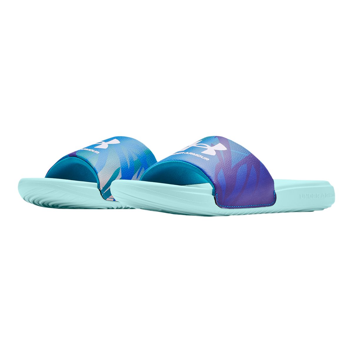 Under Armour Kids' Pre-School/Grade School Ansa Graphic Stellar Slides/Sandals, Girls'