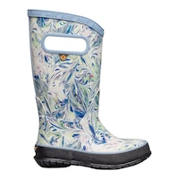 Bogs Girls' Pre-School Marble Periwinkle Rain Boots Side_Right