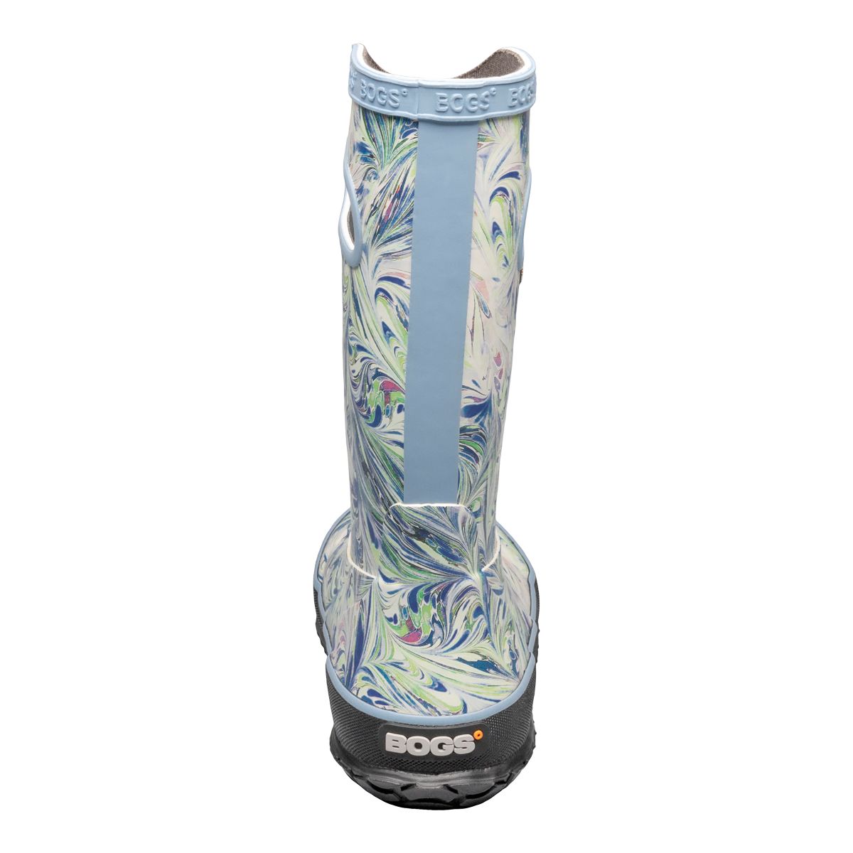 Bogs Girls' Pre-School Marble Periwinkle Rain Boots