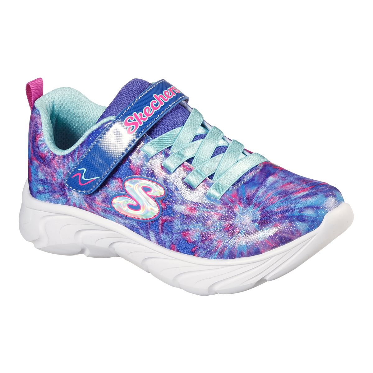 Skechers Kids' Pre-School Dynamic Dash Shoes, Girls, Casual, Sneakers, Slip On, Velcro