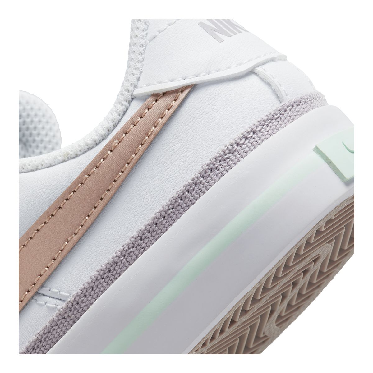 Nike Kids' Pre-School Court Legacy Shoes, Girls, Tennis, Sneakers, Lace, Velcro, Cushioned