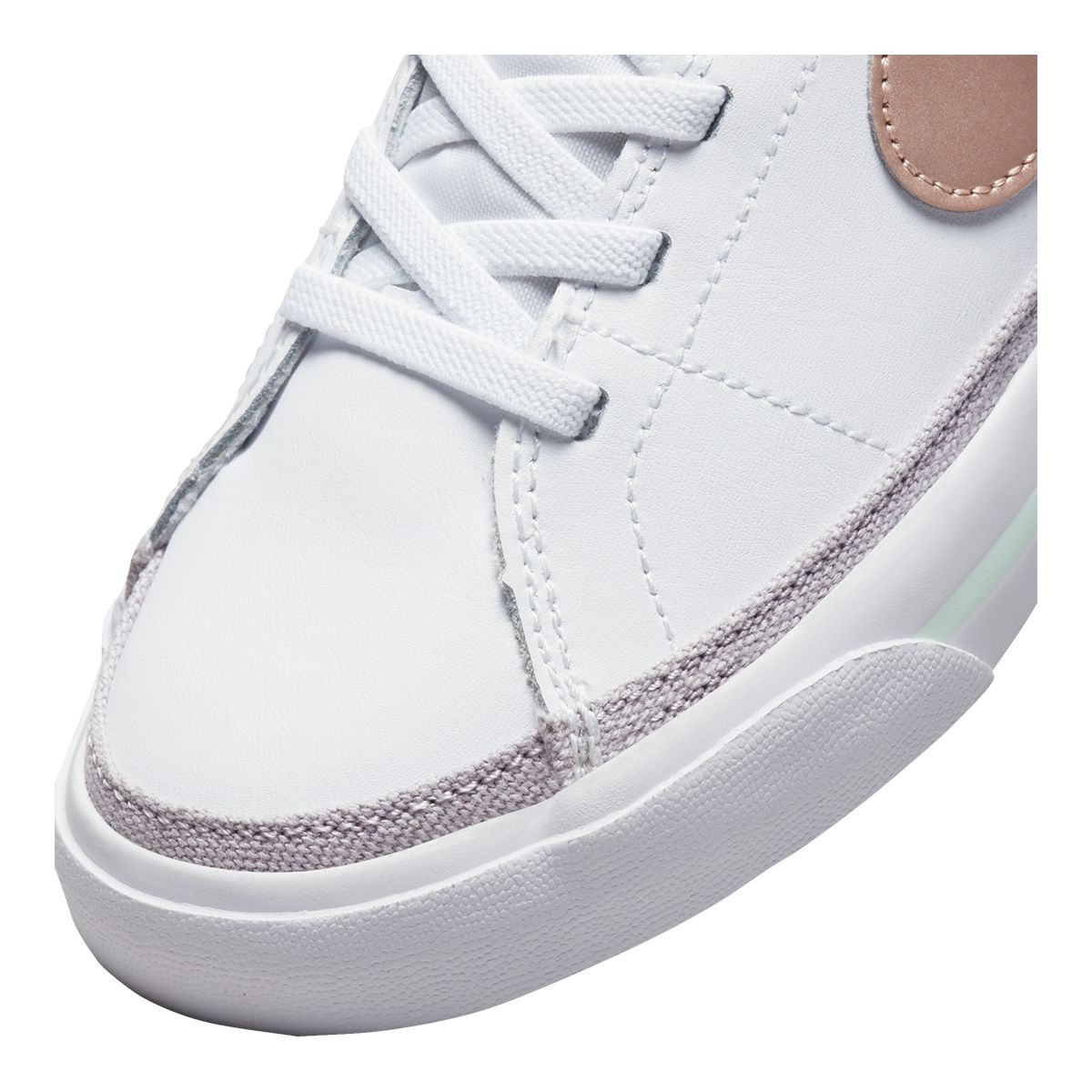 Nike Kids' Pre-School Court Legacy Shoes, Girls, Tennis, Sneakers, Lace, Velcro, Cushioned