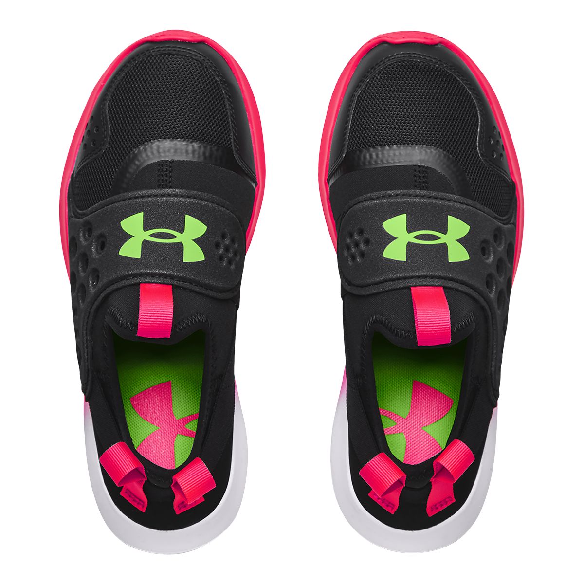 Under Armour Kids' Grade School Runplay Sneakers, Girls', Slip On, Running