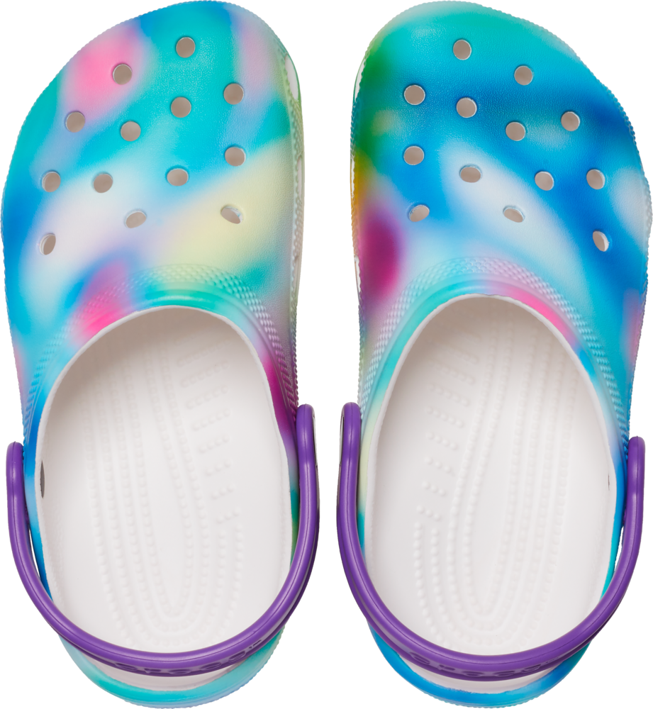 Crocs Kids' Pre-School/Grade School Classic Solarized Clog Slide Sandals, Girls', Beach