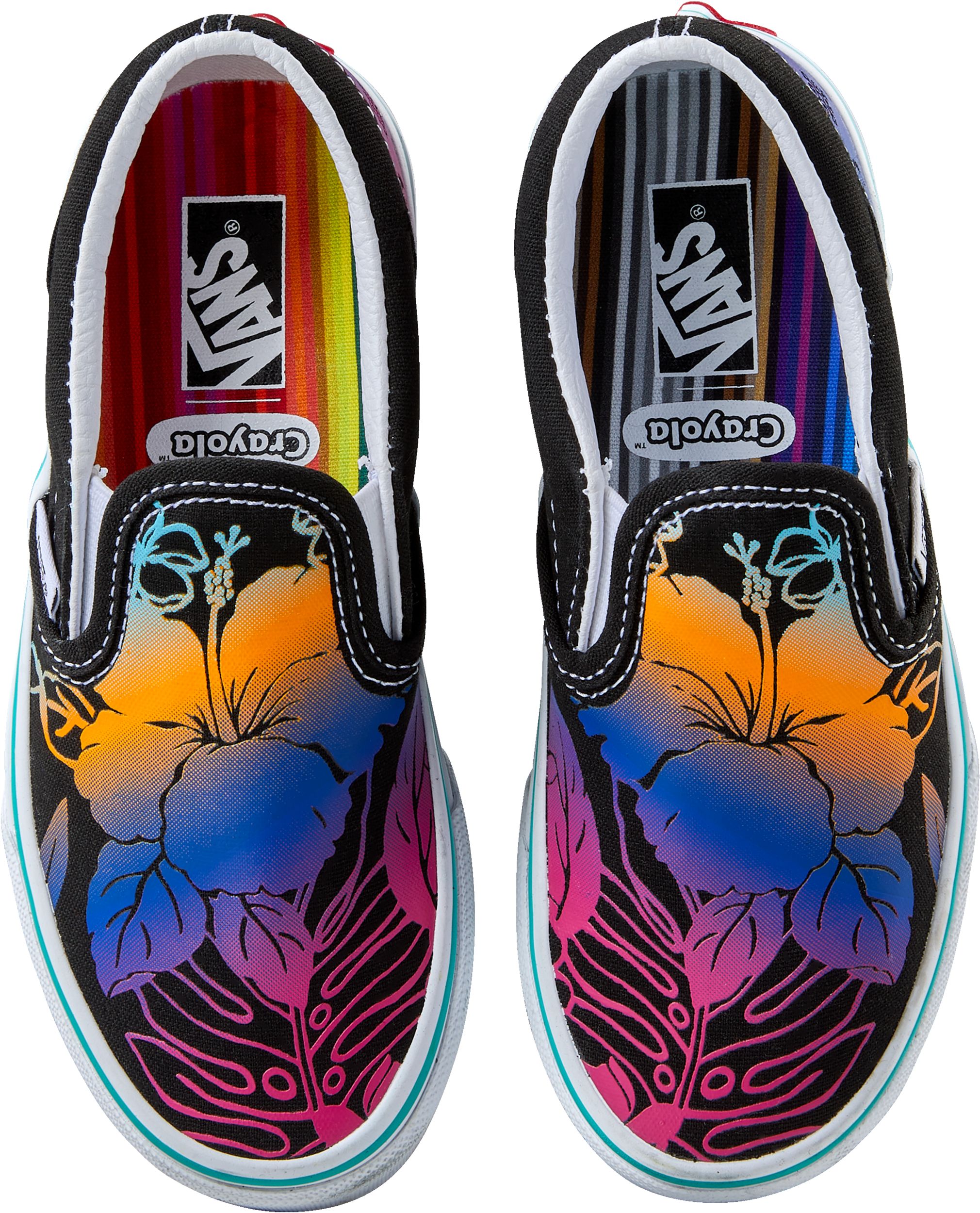 Vans x Crayola Kids' Pre-School  Classic  Skate Shoes, Sneakers, Girls', Low Top, Slip On
