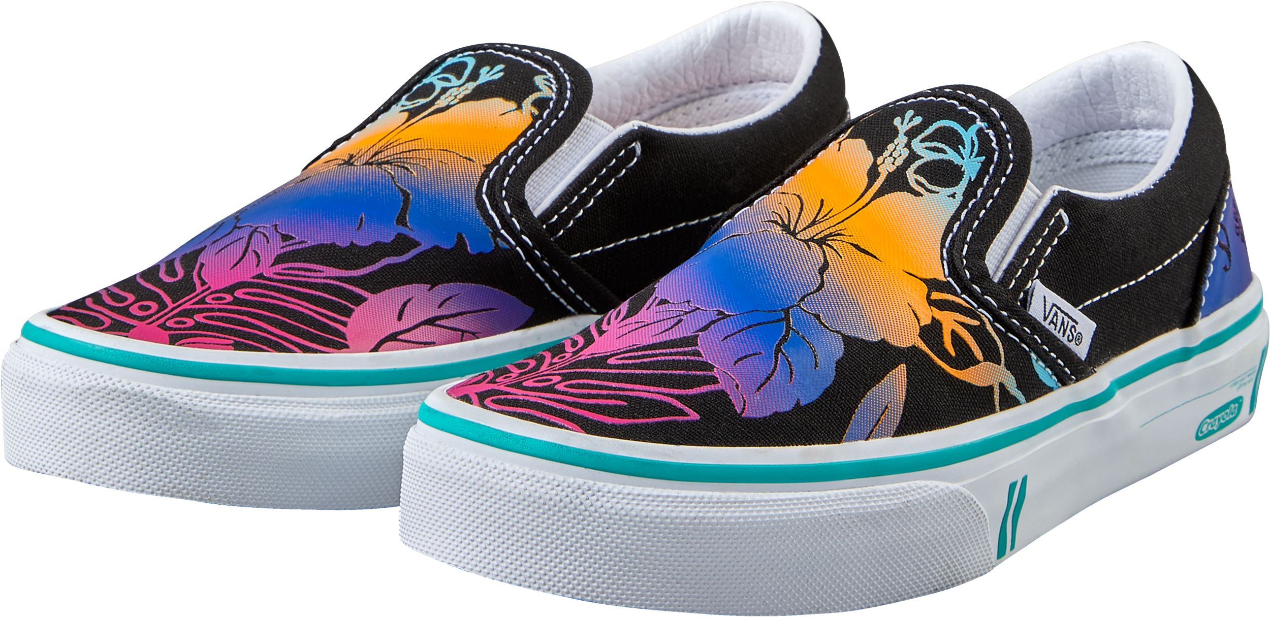 Vans x Crayola Kids' Pre-School  Classic  Skate Shoes, Sneakers, Girls', Low Top, Slip On