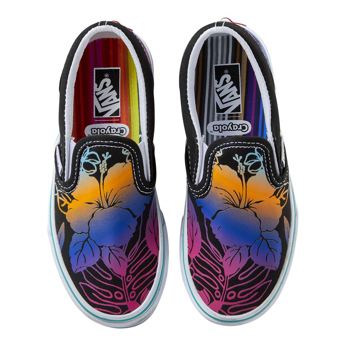Vans x Crayola Kids' Pre-School  Classic  Skate Shoes, Sneakers, Girls', Low Top, Slip On