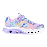Skechers Kids' Pre-School Flutter Heart Lights Loves Wild Shoes, Girls, Velcro Side_Right