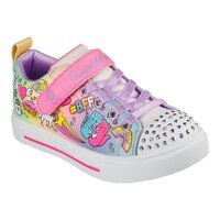 Skechers Kids' Pre-School Twinkle Toes: Twinkle Sparks BFF Magic Shoes, Girls Front_Three_Fourths_Angled_Right