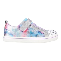 Skechers Kids' Pre-School Twinkle Toes: Sparkle Rayz Cloud Shoes, Girls, Velcro Side_Right