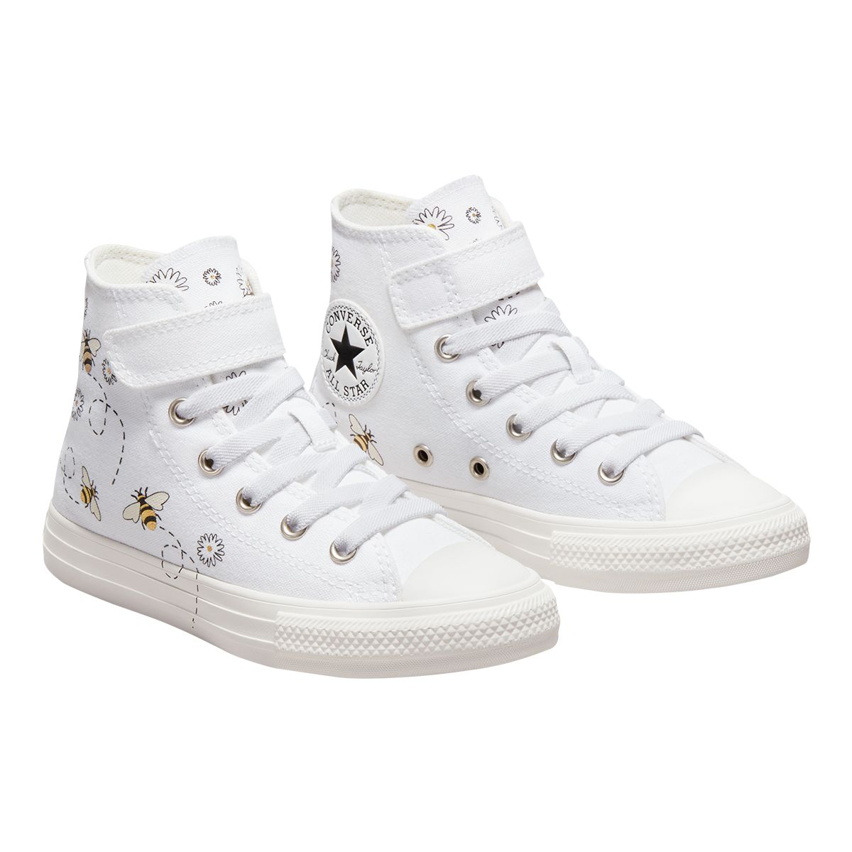 Converse Kids' Pre-School Chuck Taylor All Star 1V Bee Yourself Shoes, Girls, High Top