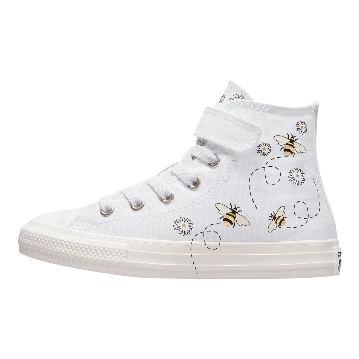 Converse Kids' Pre-School Chuck Taylor All Star 1V Bee Yourself Shoes, Girls, High Top