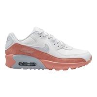 Nike Kids' Grade School Air Max 90 LTR SE Shoes, Girls, Sneakers, Lace, Cushioned Side_Right