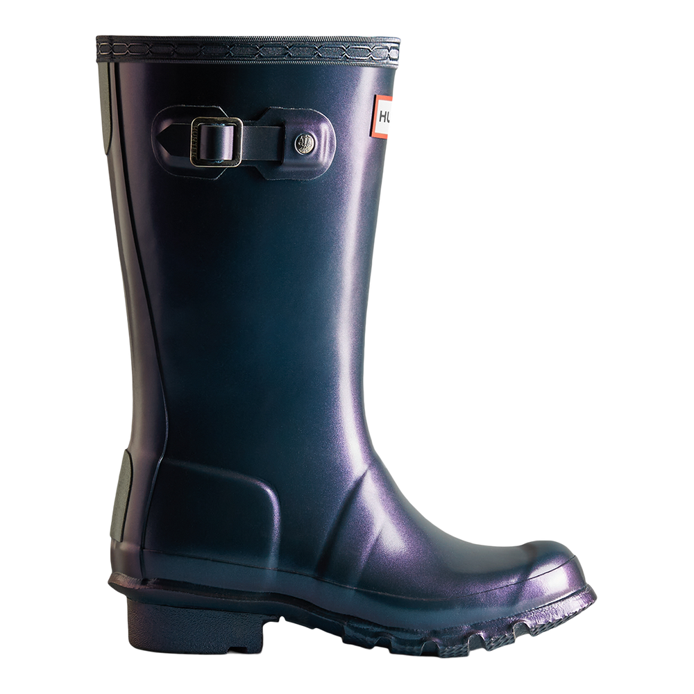 Hunter Kids' Pre-School/Grade School Orginal Nebula Rubber Rain Boots  Girls' Waterproof