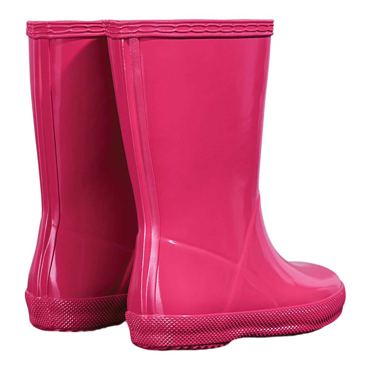 Hunter Kids' Toddler First Bright Rubber Rain Boots, Girls', Waterproof, Short