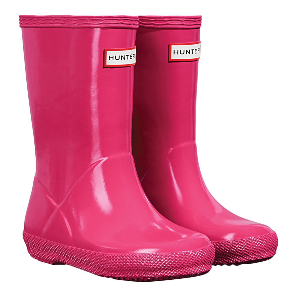 Hunter Kids' Toddler First Bright Rubber Rain Boots, Girls', Waterproof, Short