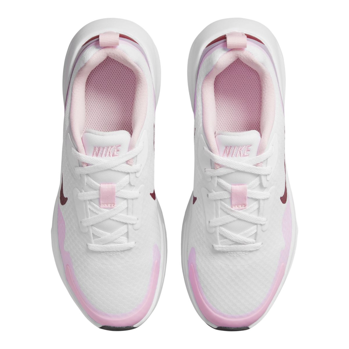 Nike Kids' Grade School WearAllDay Sneakers, Girls', Mesh, Cushioned