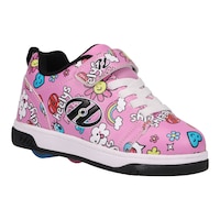 Heelys Kids' Pre-School/Grade School Dual Up X2 Skate Shoes with Wheels, Girls' Front_Three_Fourths_Angled_Right