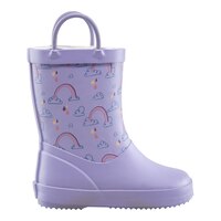 Ripzone Kids' Toddler Iris Fleece Lined Rain Boots, Girls', Slip On, Waterproof, Faux Fur Lining Side_Right