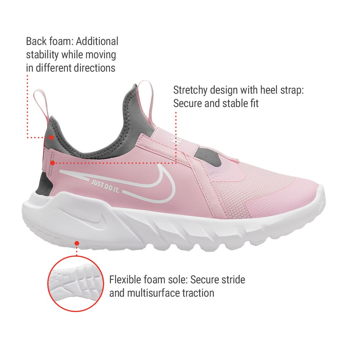 Nike Kids' Grade School Flex Runner 2 Shoes