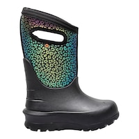 Bogs Kids' Grade/Pre-School Neo Classic Rainbow Leopard Waterproof Lightweight Pull-On Winter Boots Side_Right