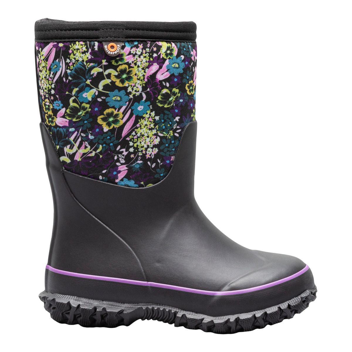 Bogs Girls' Grade/Pre-School Stomper Night Garden Winter Boots | SportChek