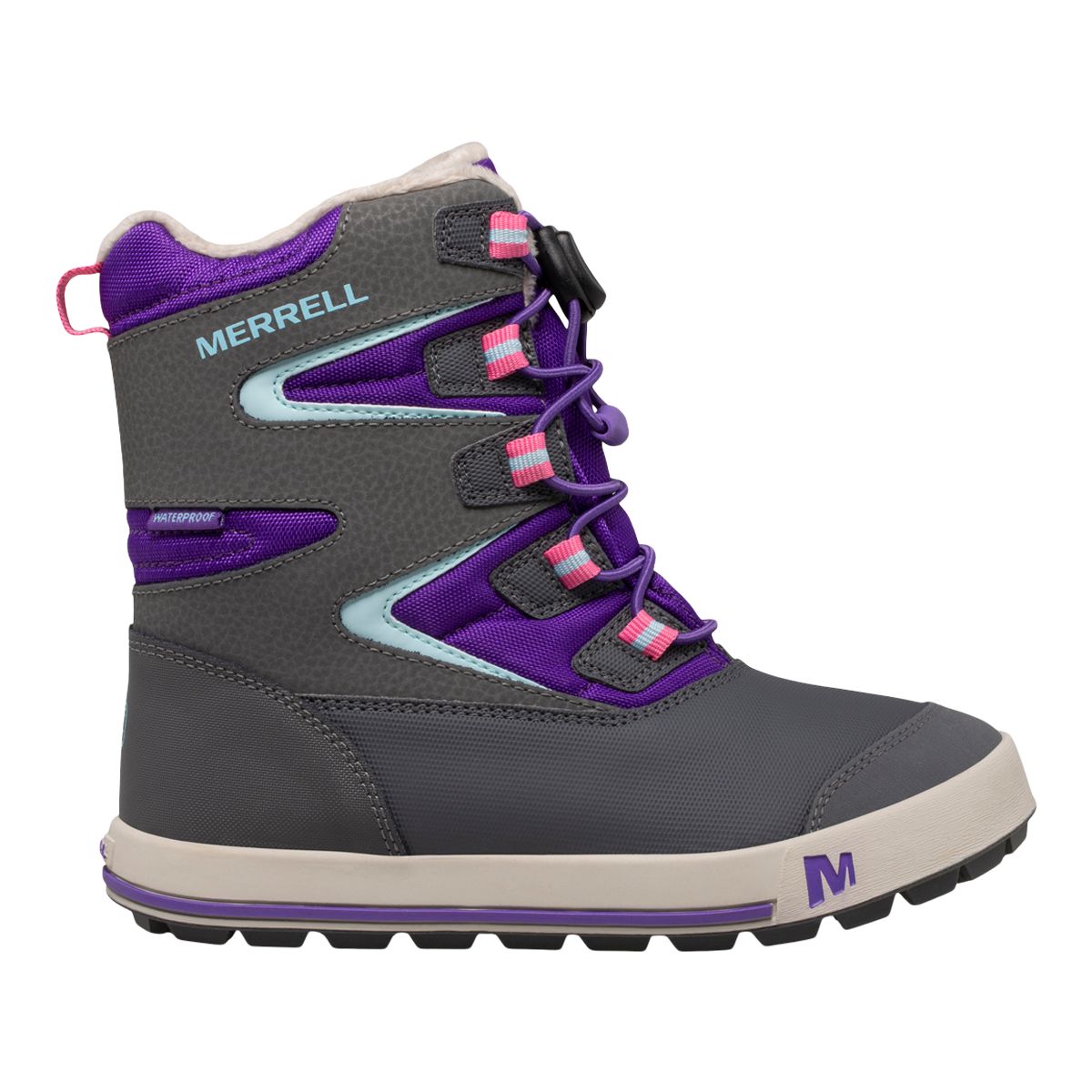 Merrell Girls' Snow Bank 3.0 Waterproof Insulated Non-Slip Winter Boots ...