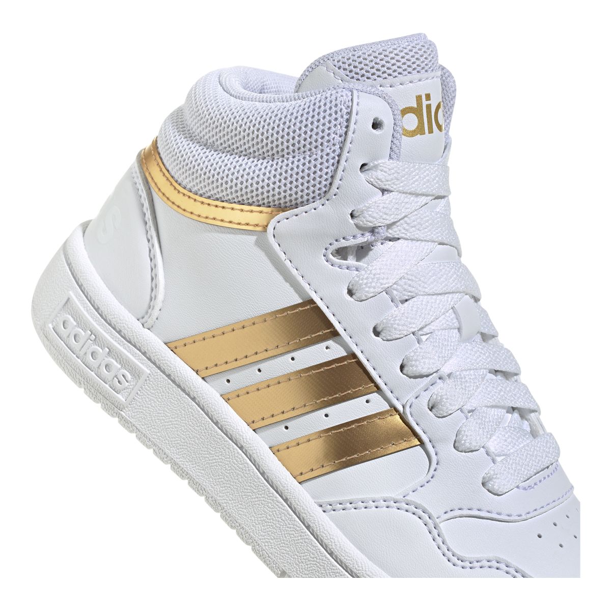 adidas Girls' Grade School Hoops Mid 3.0 Shoes