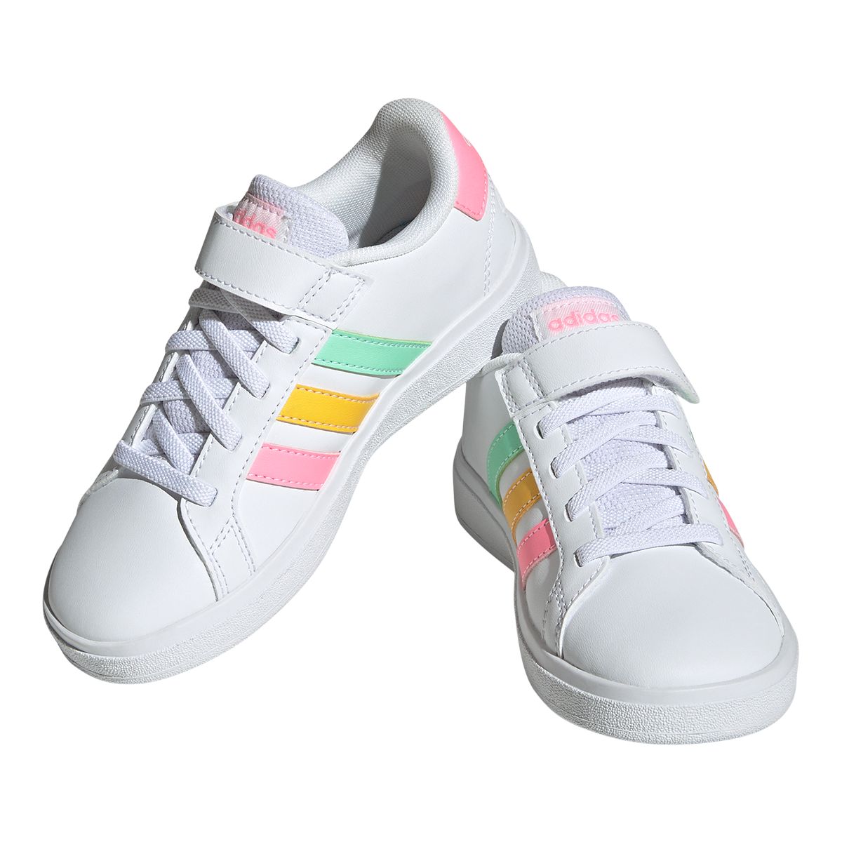 adidas Girls' Pre-School Grand Court 2.0 Elastic K Shoes