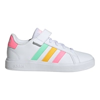 adidas Girls' Pre-School Grand Court 2.0 Elastic K Shoes Side_Right
