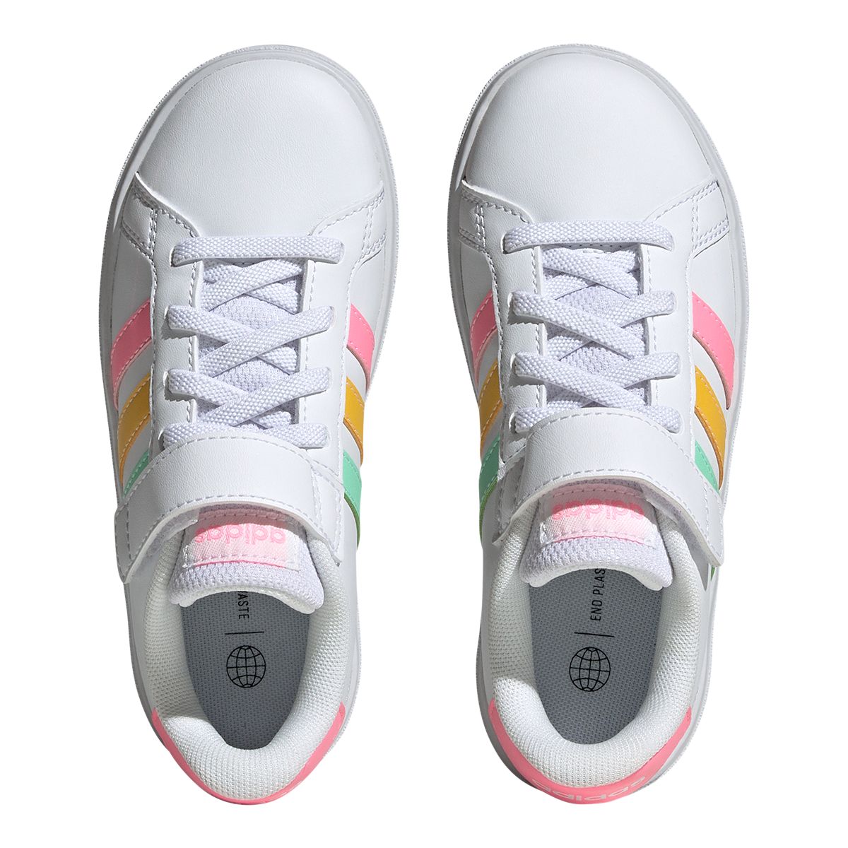 adidas Girls' Pre-School Grand Court 2.0 Elastic K Shoes