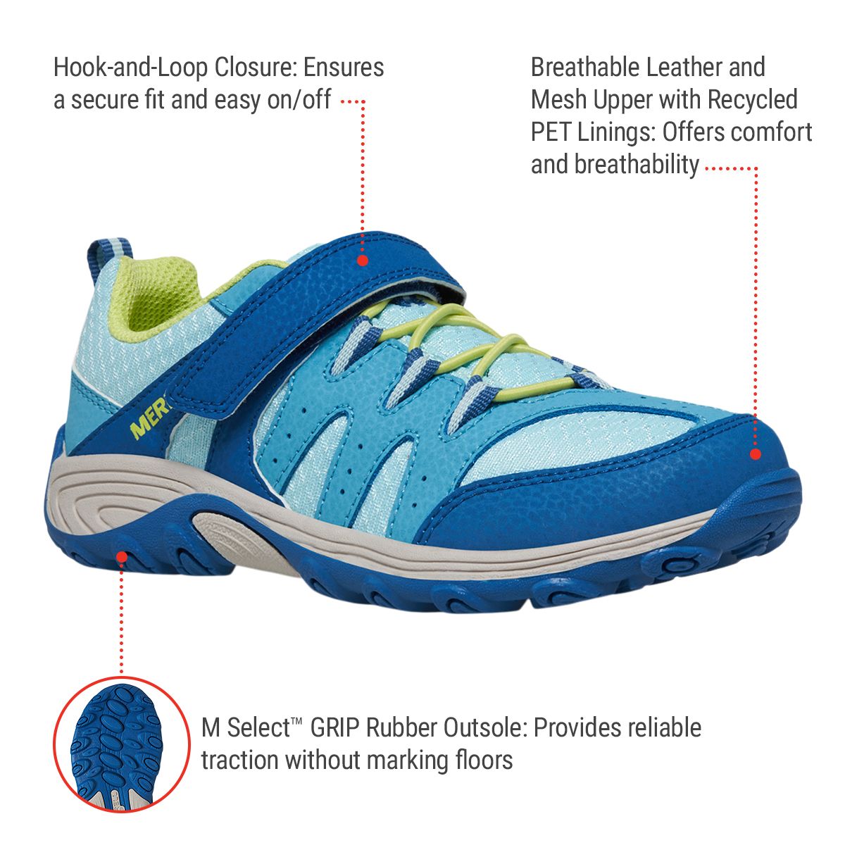 Merrell Kids' Outback Low 2 Hiking Shoes