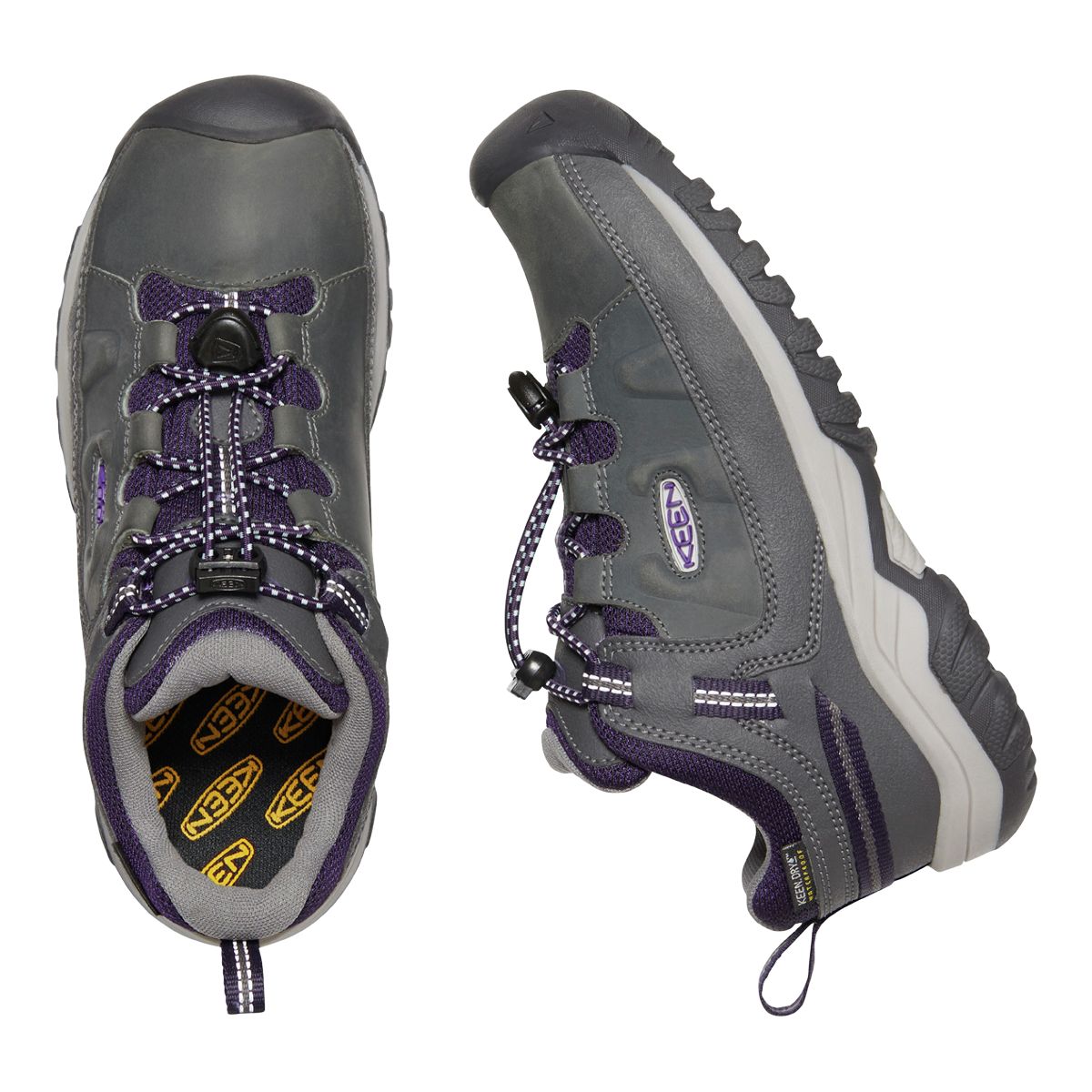 KEEN Girls' Grade/Pre-School Targhee Low Waterproof Hiking Shoes