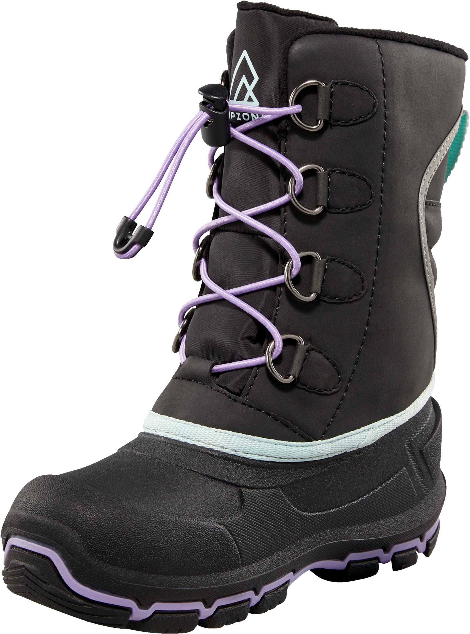 Ripzone Kids' Whiteout Waterproof Insulated Fleece-Lined Winter Boots