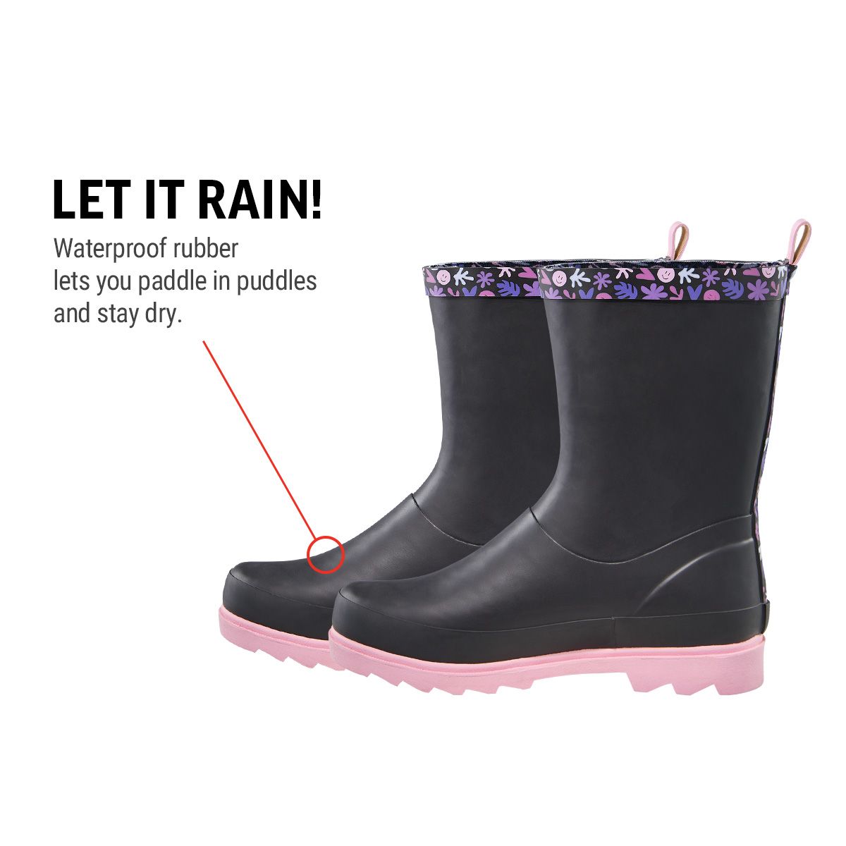 Ripzone Kids' Grade/Pre-School Talia Rain Boots