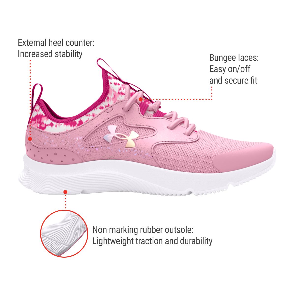 Under Armour Kids' Pre-School Infinity 2.0 Printed Running Shoes