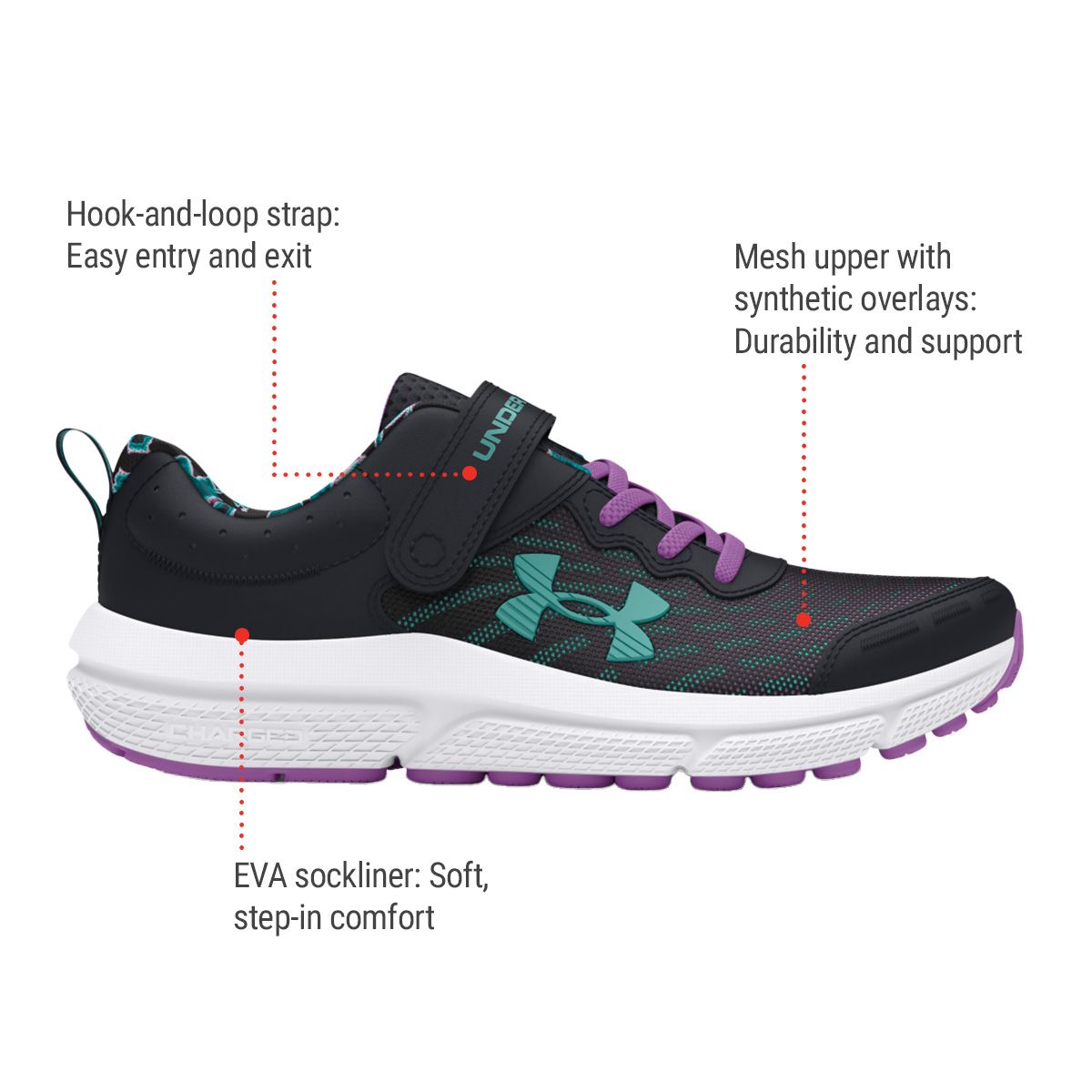 Under Armour Kids' Pre-School Assert 10 AC Running Shoes