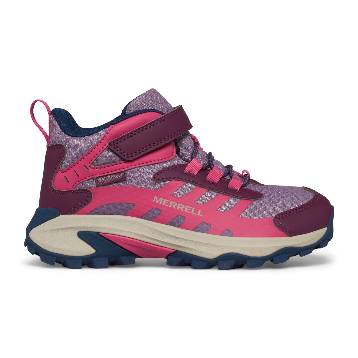 Image of Merrell Kids' Grade/Pre-School Moab Speed 2 Mid Waterproof Hiking Shoes