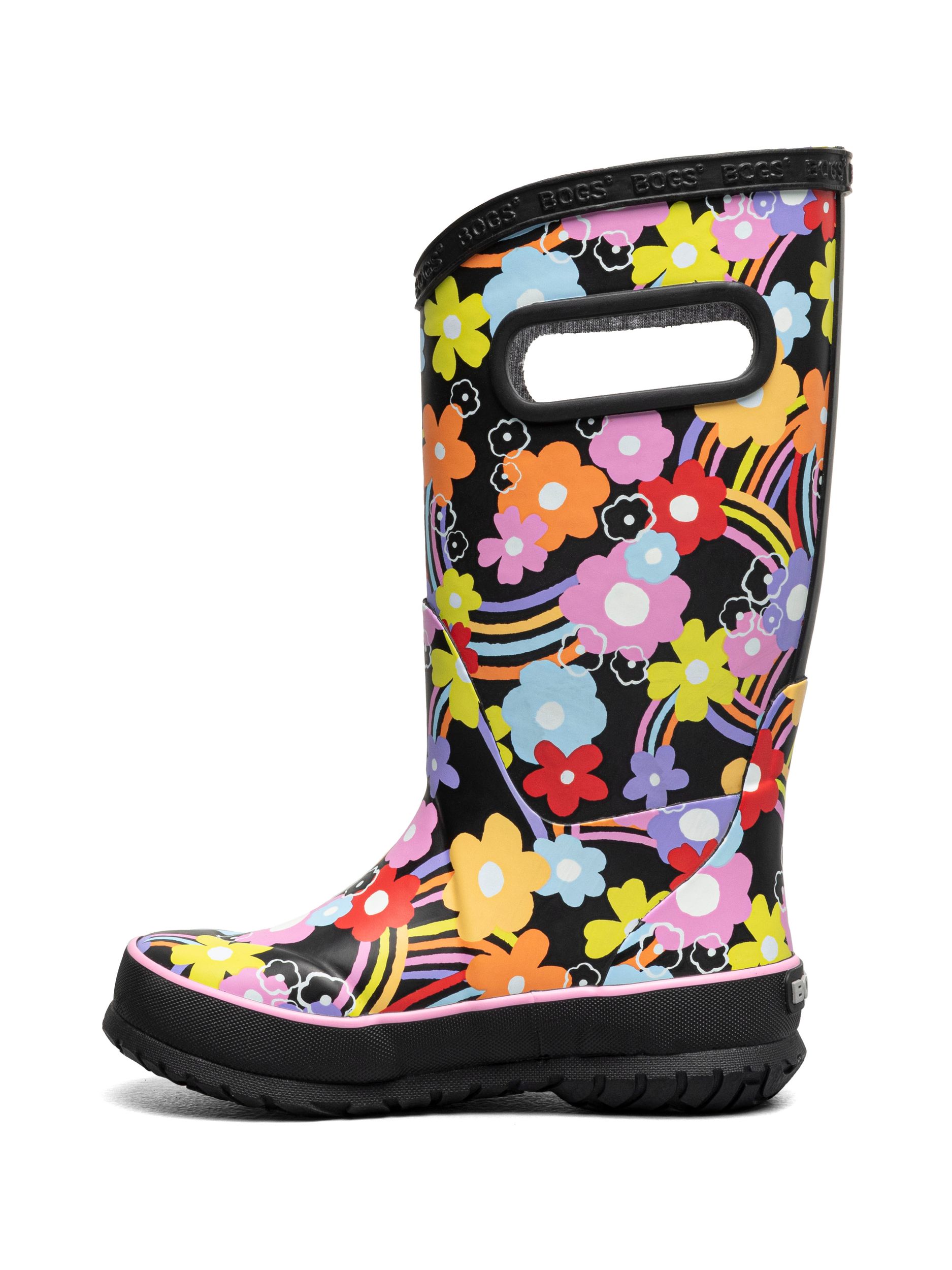 BOGS Kids' Rainbow Flower Rain boots