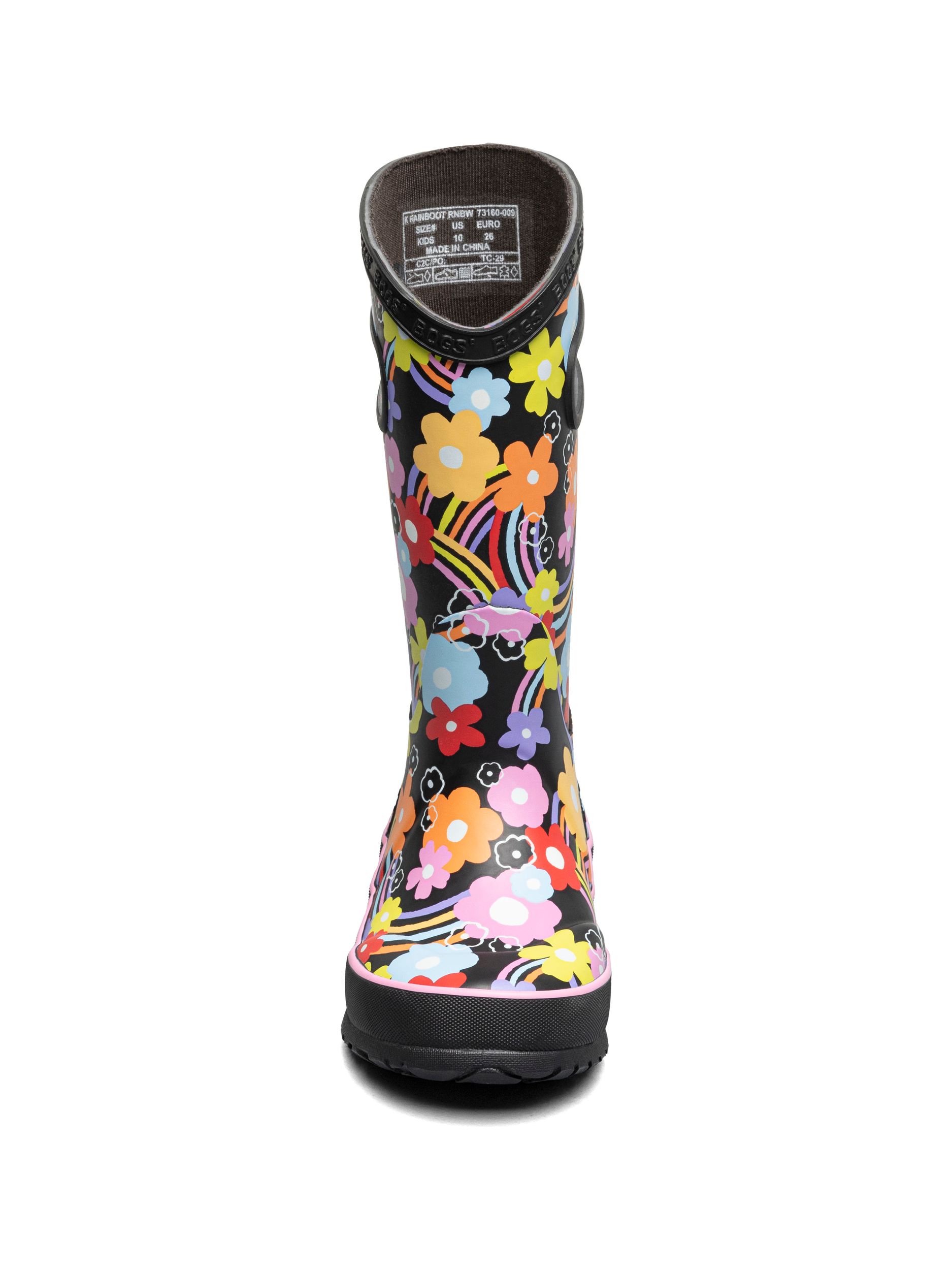 BOGS Kids' Rainbow Flower Rain boots