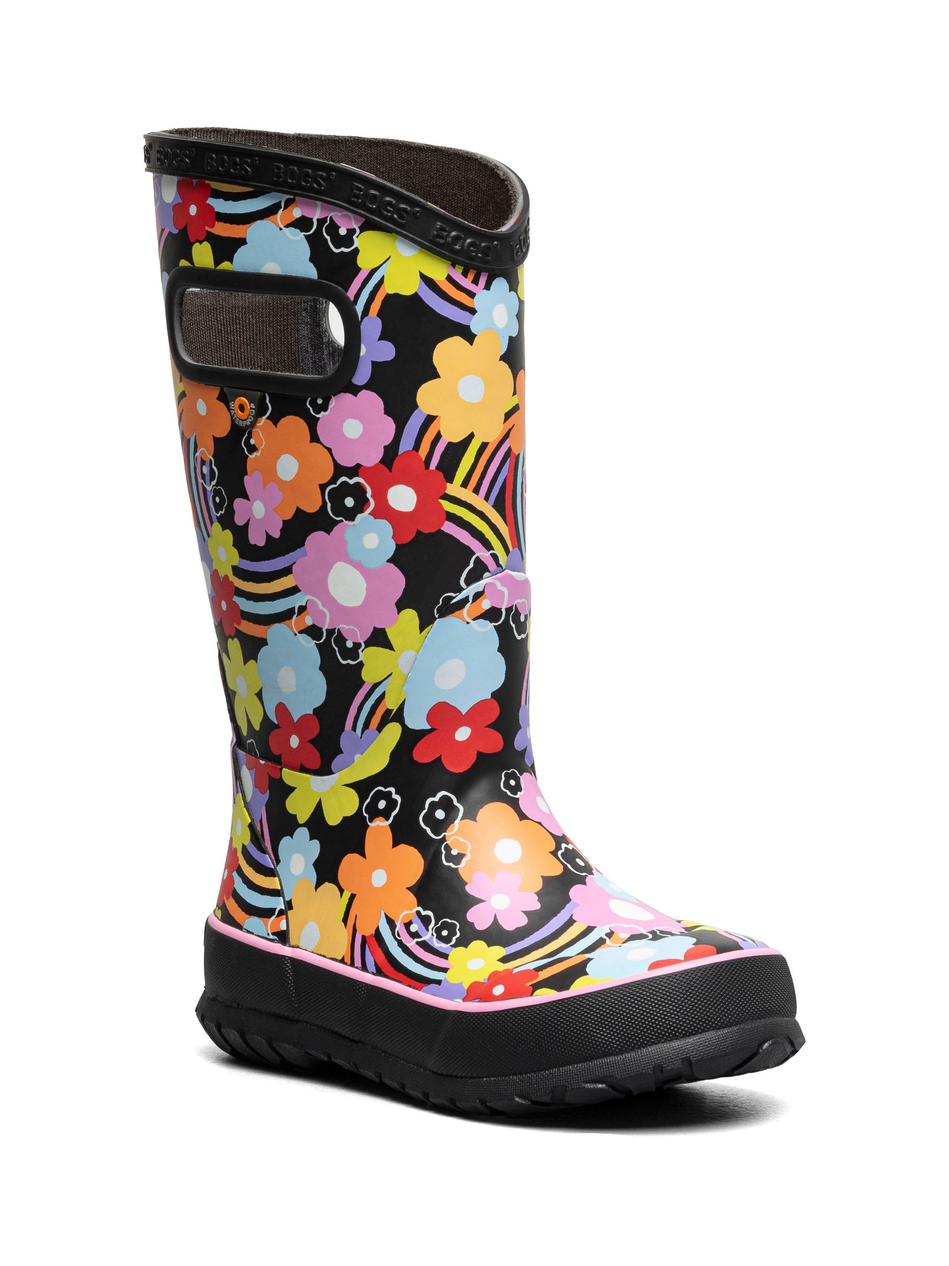 BOGS Kids' Rainbow Flower Rain boots