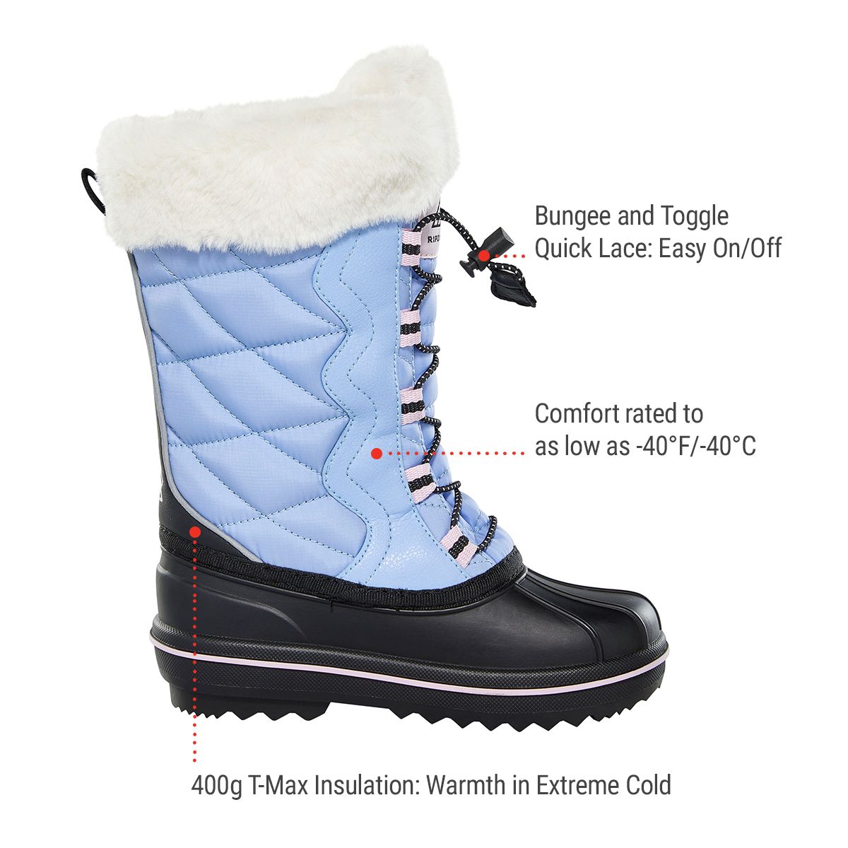 Ripzone Kids' 2.0 Insulated Shell Boots