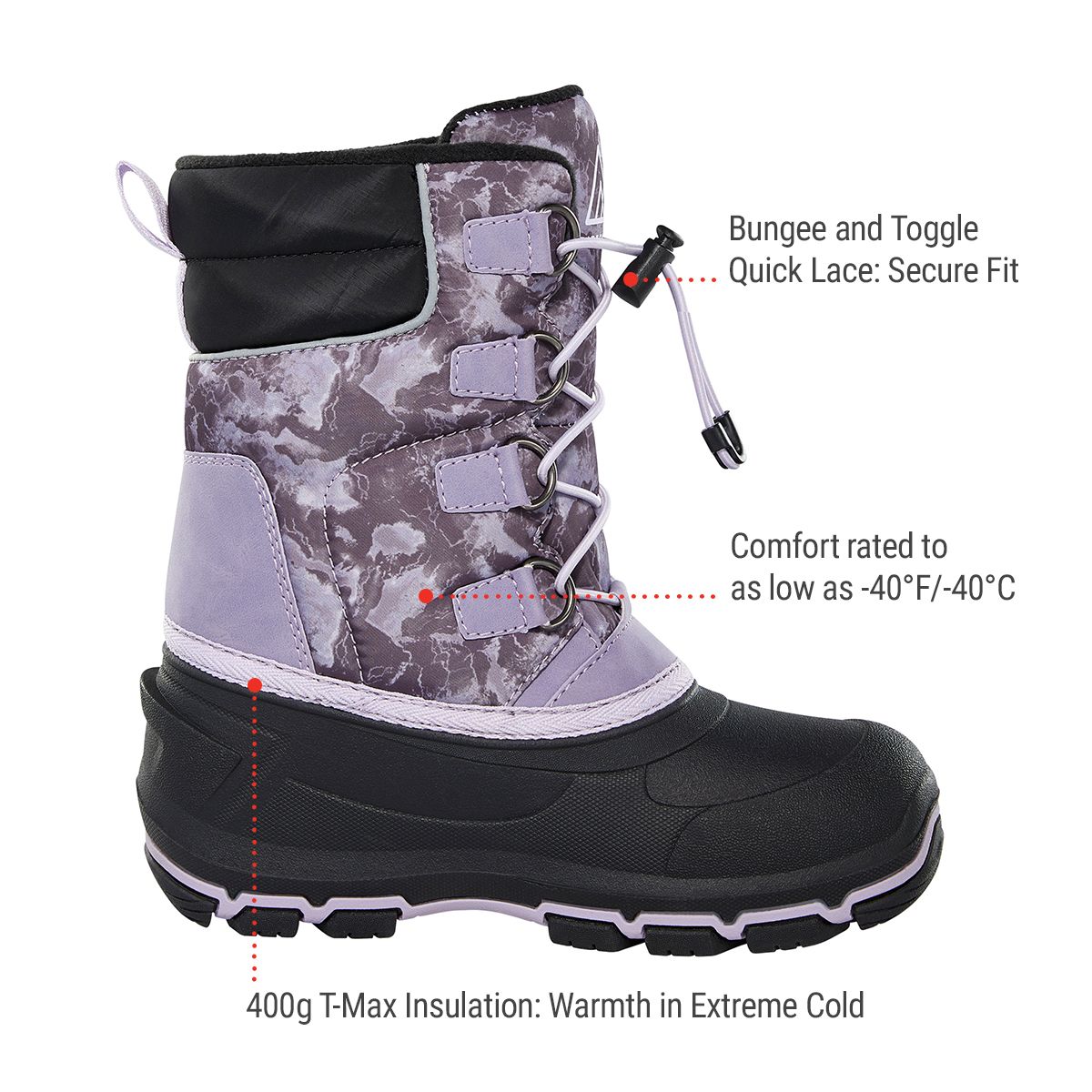 Ripzone Kids' SubZero Insulated Shell Boots