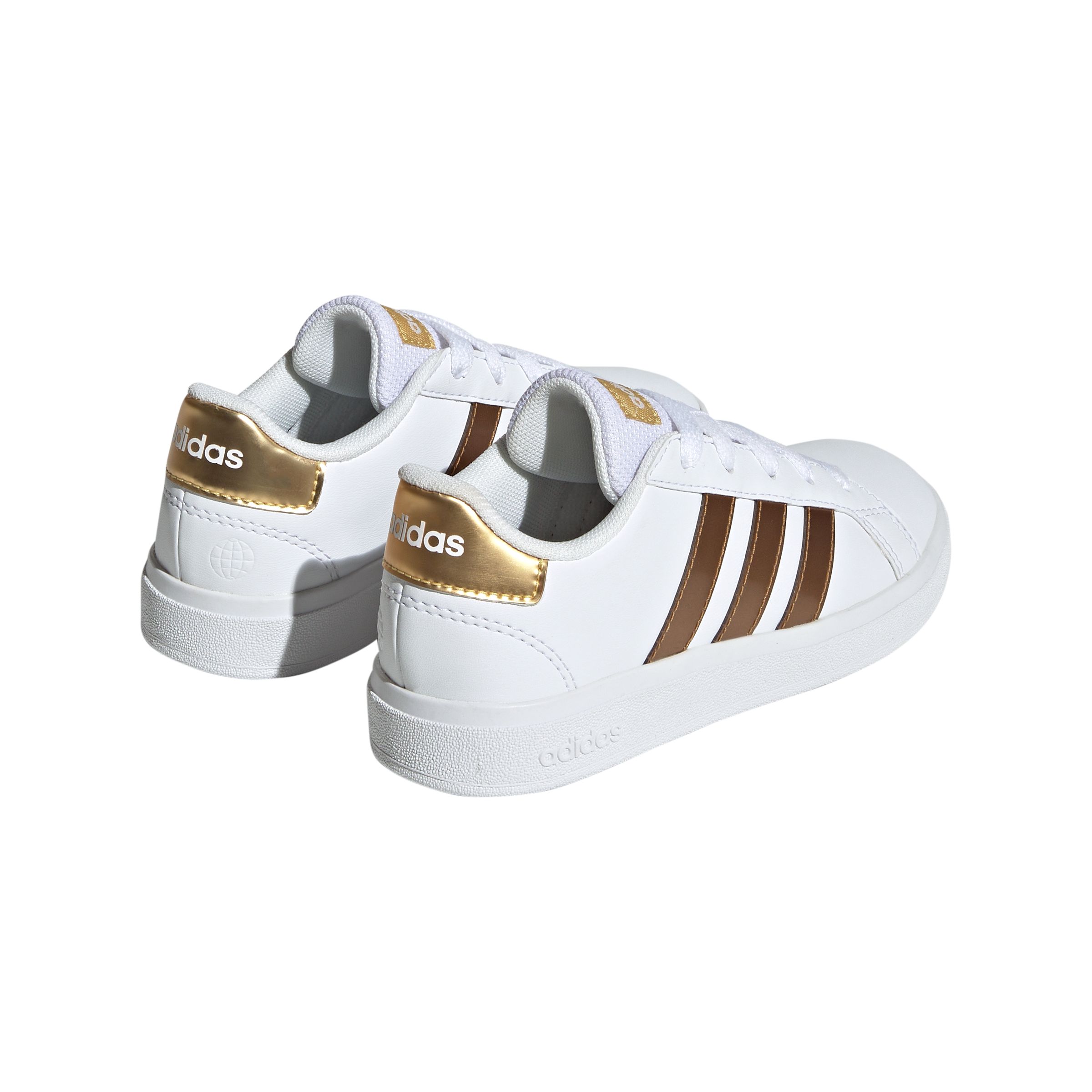 Adidas grand court junior copper best sale