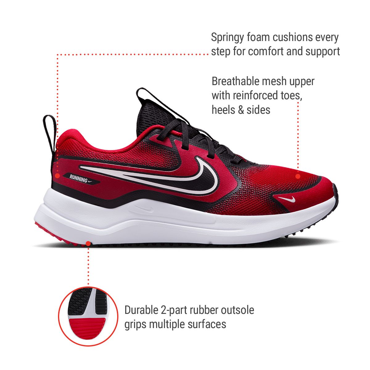 Nike Kids' Cosmic Runner Running Shoes